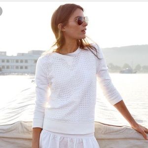 J. Crew Eyelet Sweatshirt